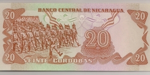 Banknote from Nicaragua