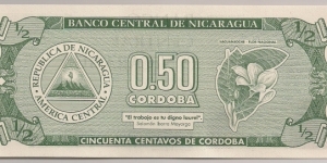 Banknote from Nicaragua