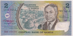 Samoa 2 Tala 1990 P31f. Banknote