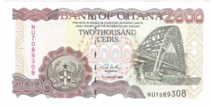 2000 Cedis Banknote