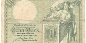 10 Mark(German Empire 1906)  Banknote