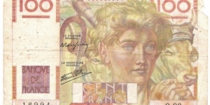 100 Francs(1946) Banknote