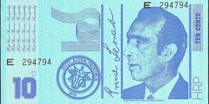 Principality of Hutt River (Hutt River Province Principality) N.D. (1974) 10 Cents. Banknote
