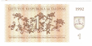 Banknote from Lithuania