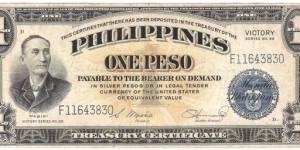 1 Peso(Victory series 1944) Banknote