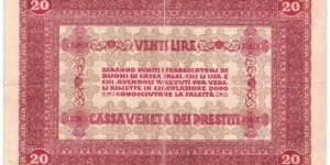 Banknote from Italy