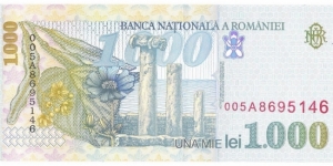 Banknote from Romania