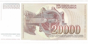 Banknote from Yugoslavia