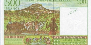 Banknote from Madagascar