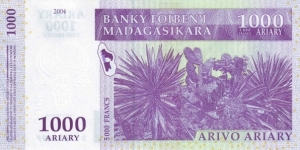 Banknote from Madagascar