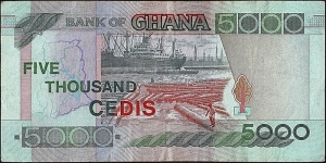 Banknote from Ghana