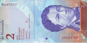  2 Bolivares Banknote
