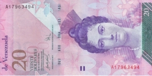  20 Bolivares Banknote