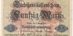 50 Mark(German Empire 1914) Banknote