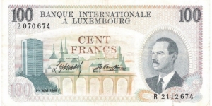 100 Francs(1968) Banknote