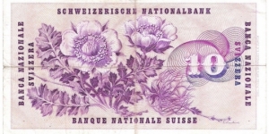 Banknote from Switzerland