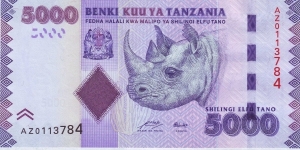  5000 Shillings Banknote