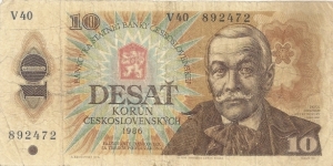 Czechoslovakia
10 Czechoslovakian Korun Banknote