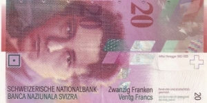 20 Swiss Franc Banknote