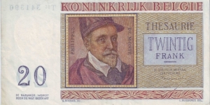 Banknote from Belgium