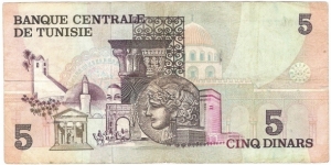 Banknote from Tunisia