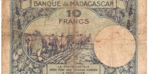 Banknote from Madagascar