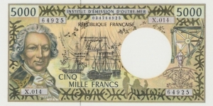5000 Francs, the so called 'Tahiti' Banknote