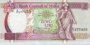  2 Liri Banknote