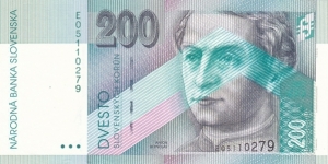 Slovakia P26a (200 korun 1/8-1995) Banknote