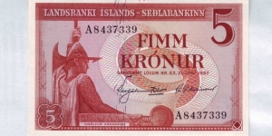  5 Kronur Banknote