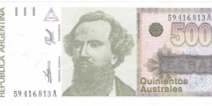 500 Australes(1988) Banknote