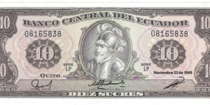 10 Sucres(1988) Banknote