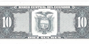 Banknote from Ecuador