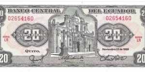 20 Sucres(1988) Banknote