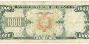 Banknote from Ecuador