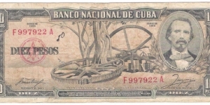 10 Pesos(1958) Banknote