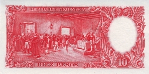 Banknote from Argentina