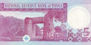 Banknote from Tonga