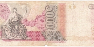 Banknote from Argentina