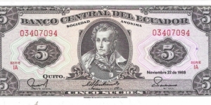 5 Sucres(1988) Banknote