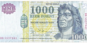 1000 Forint Banknote