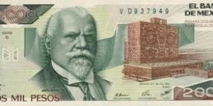 2000 pesos Banknote