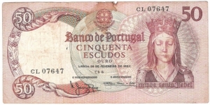 50 Escudos(1964) Banknote
