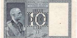 10 Lire(1939) Banknote