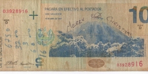 Banknote from El Salvador