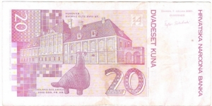 Banknote from Croatia