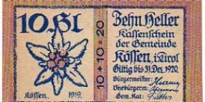 Banknote from Austria