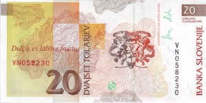 Banknote from Slovenia