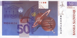 Banknote from Slovenia