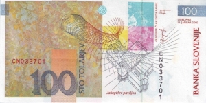 Banknote from Slovenia